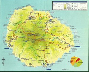 Carte de La Gomera